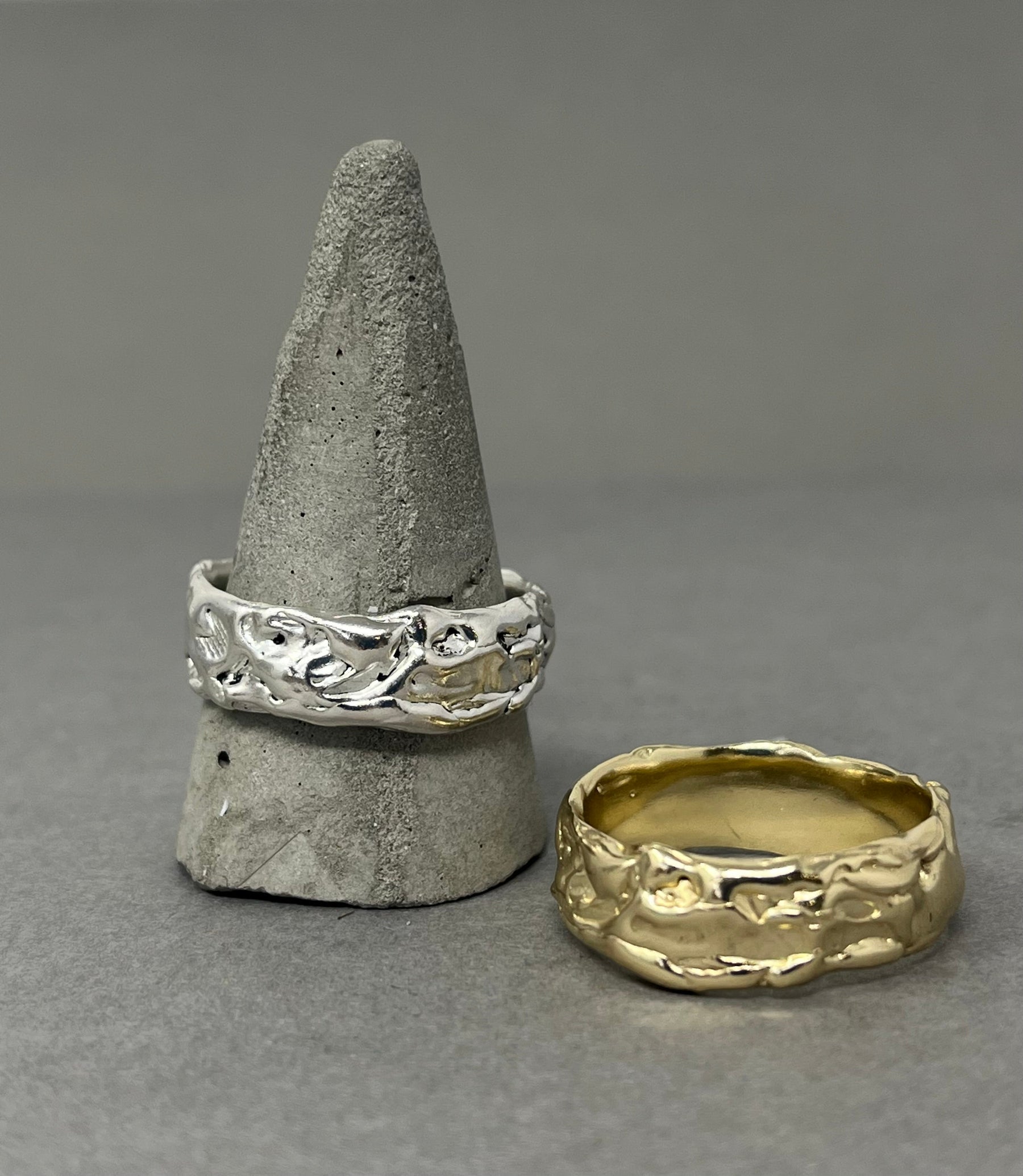 Wide Molten Wedding Ring - Boutee