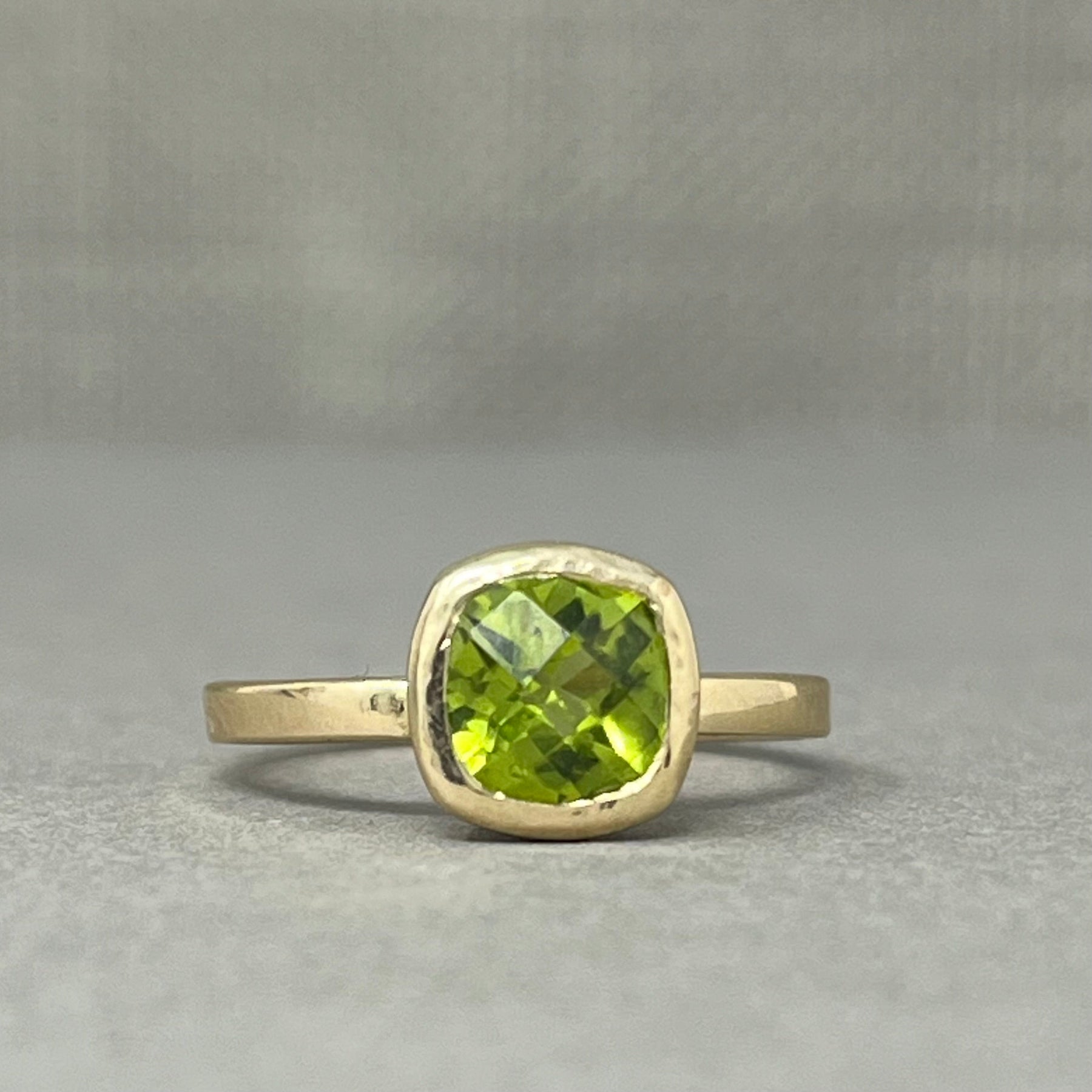 Gold Peridot Cocktail Ring - Boutee