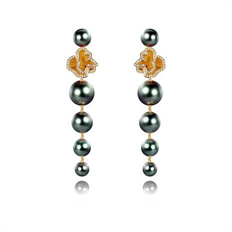 Quintessence String Pearl Earrings - Pearl Top - Boutee