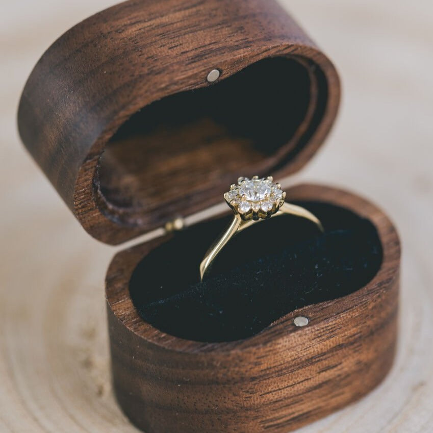 Modern Cluster Engagement Ring - Boutee