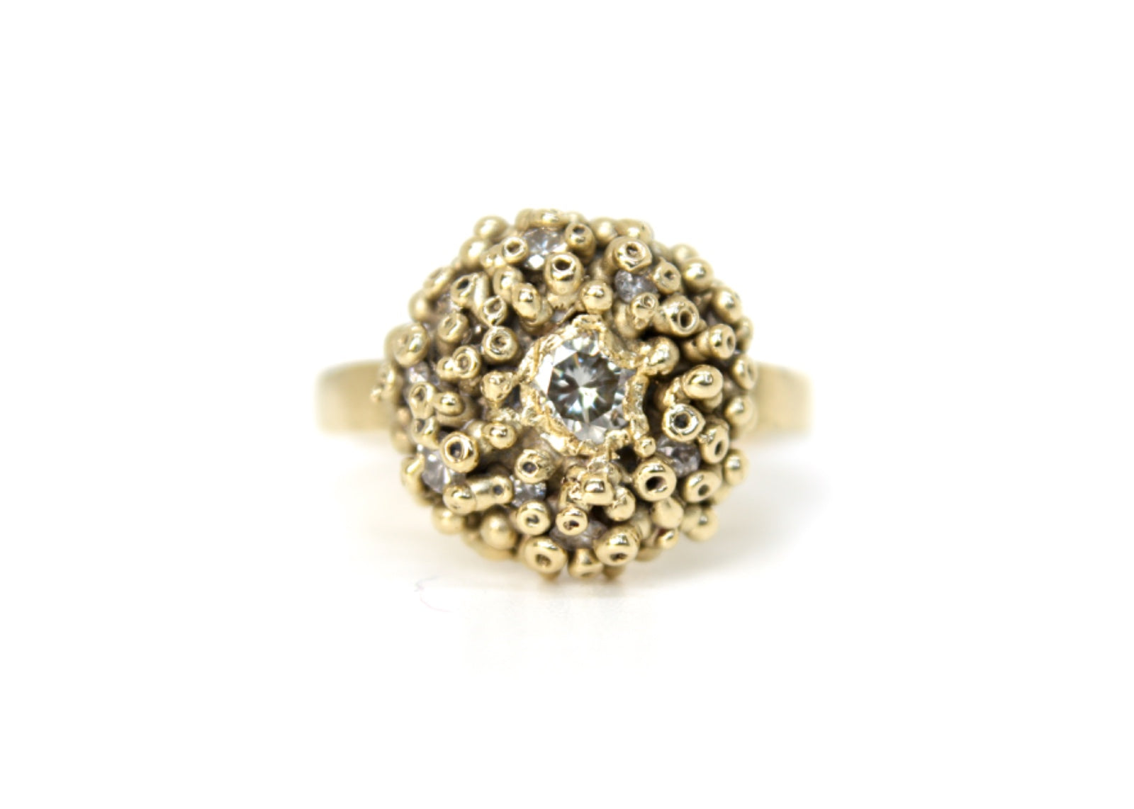 Cove Diamond Cluster ring
