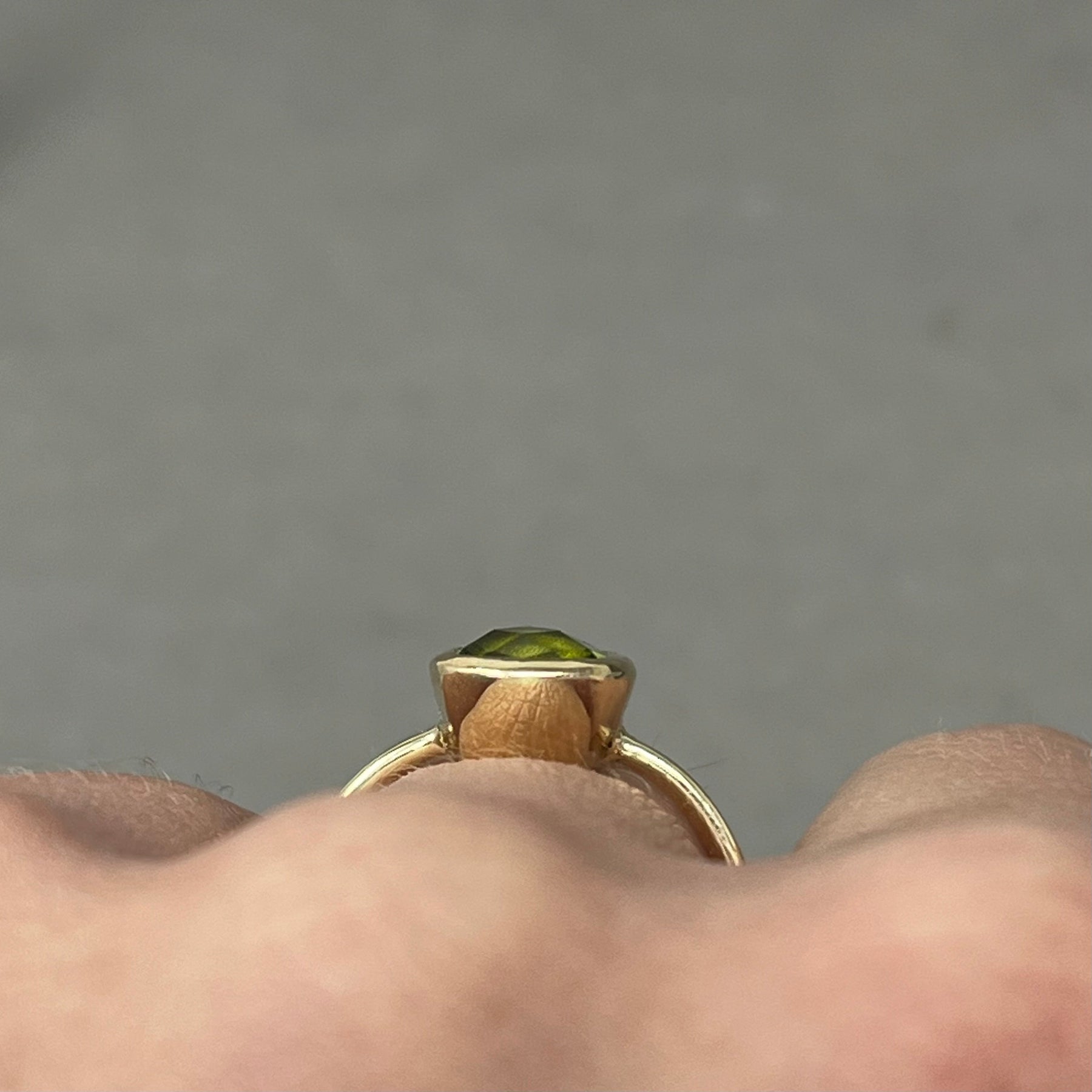 Gold Peridot Cocktail Ring - Boutee