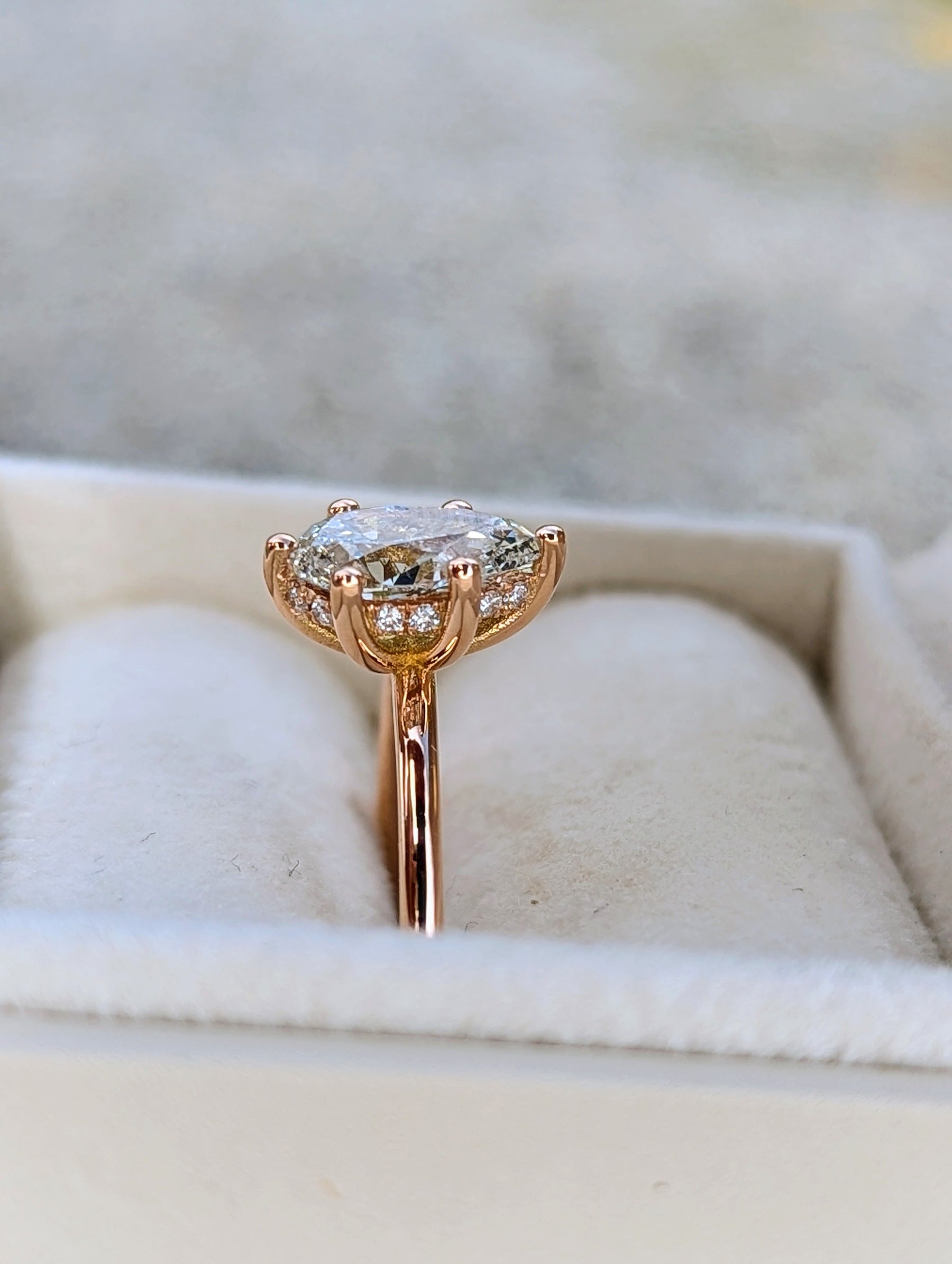Tear-Shaped Diamond Engagement Ring