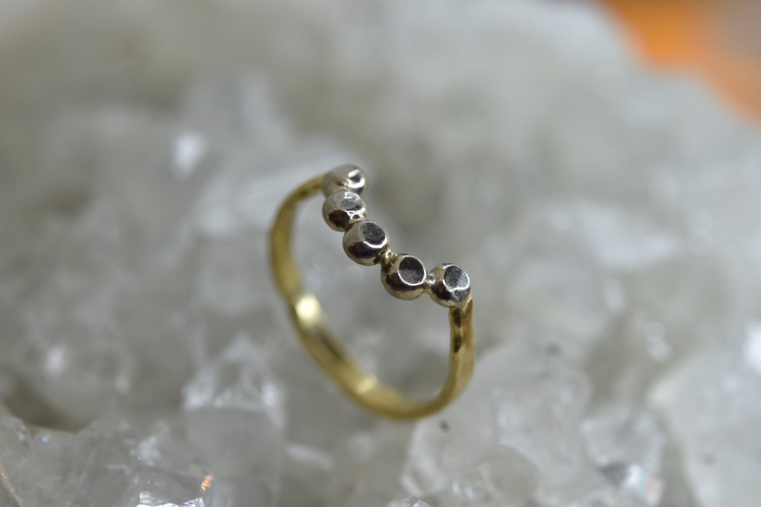 Tiara Ring in 18ct Yellow and White Gold - Boutee