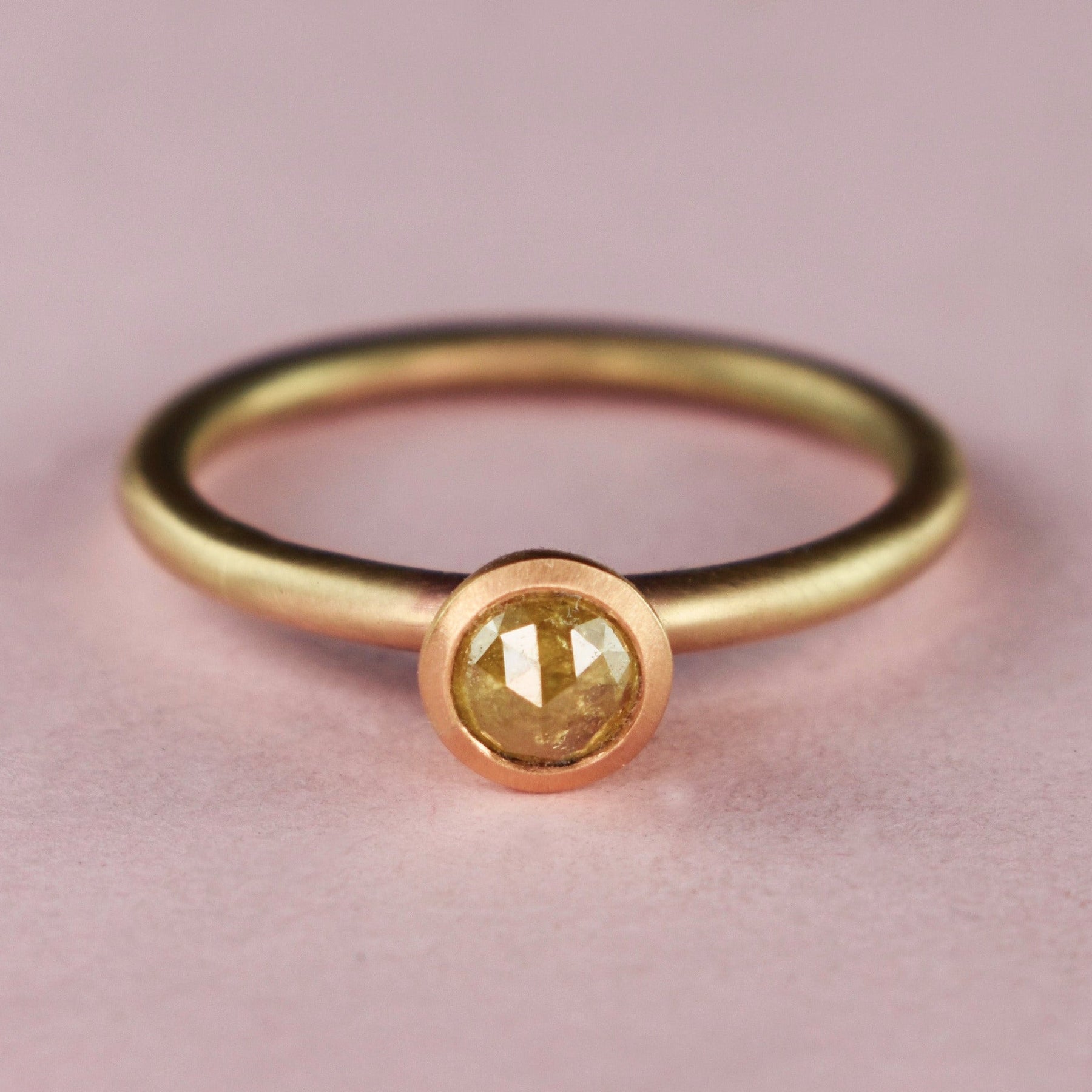 22ct & 9ct Gold Yellow Diamond Ring - Boutee