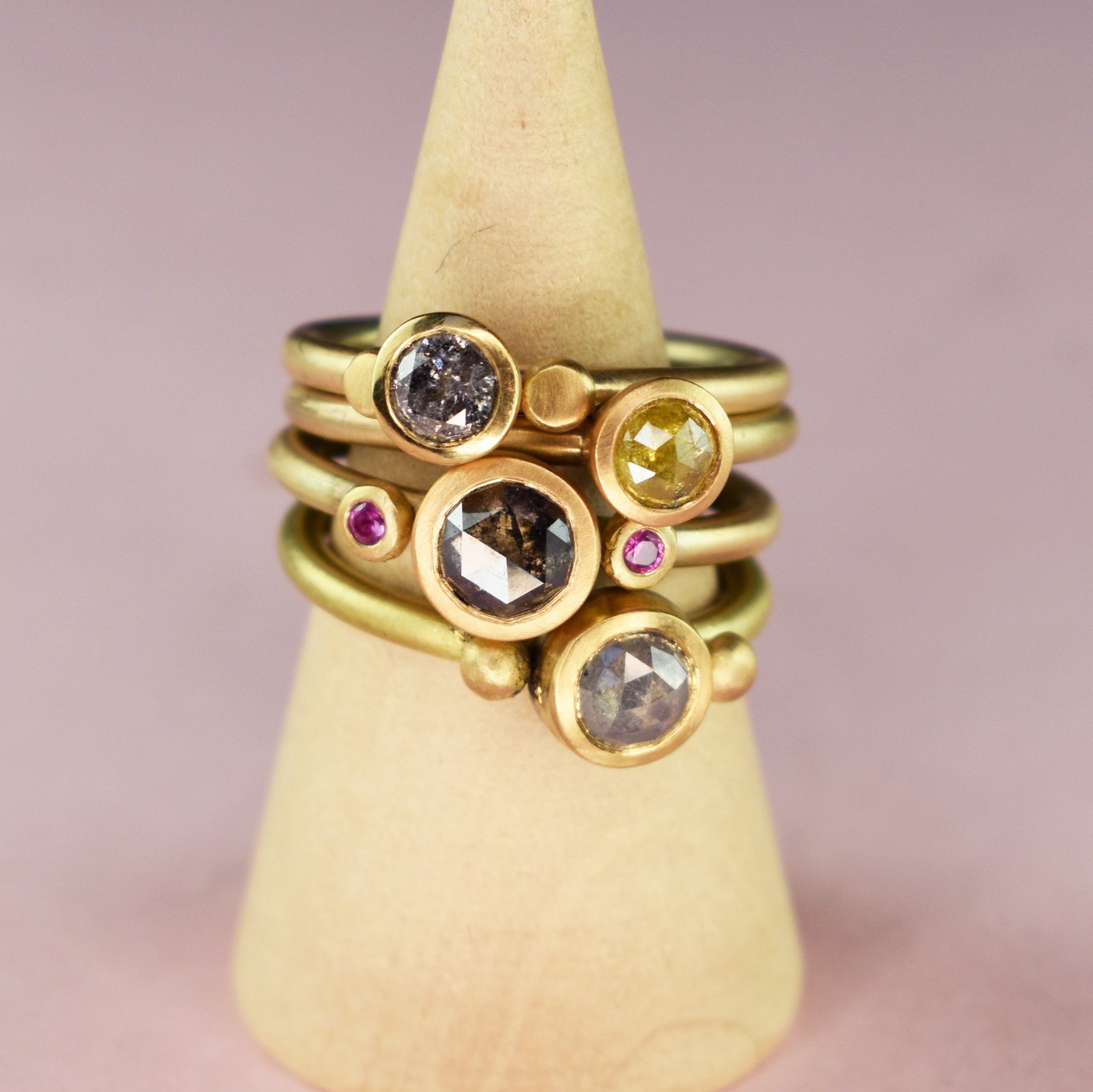 22ct & 9ct Gold Yellow Diamond Ring - Boutee