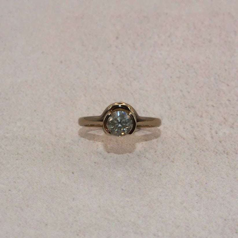 Floating Solitaire Diamond Ring - Boutee