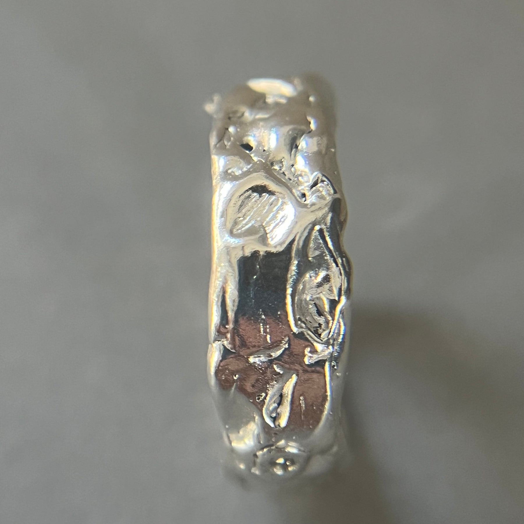 Wide Diamond Molten Wedding Ring - Boutee