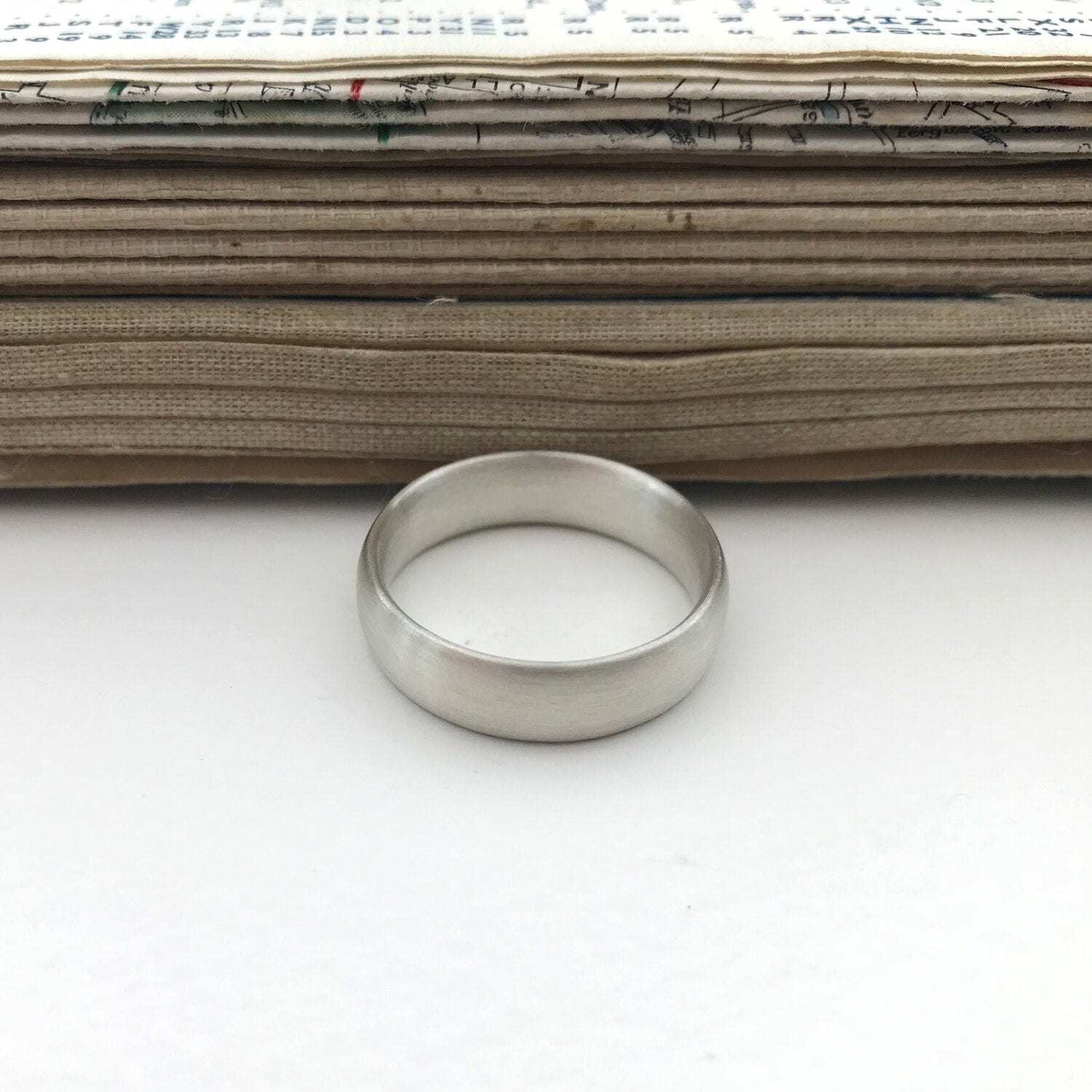 Elements Oval Profile Wedding Ring Sterling Silver