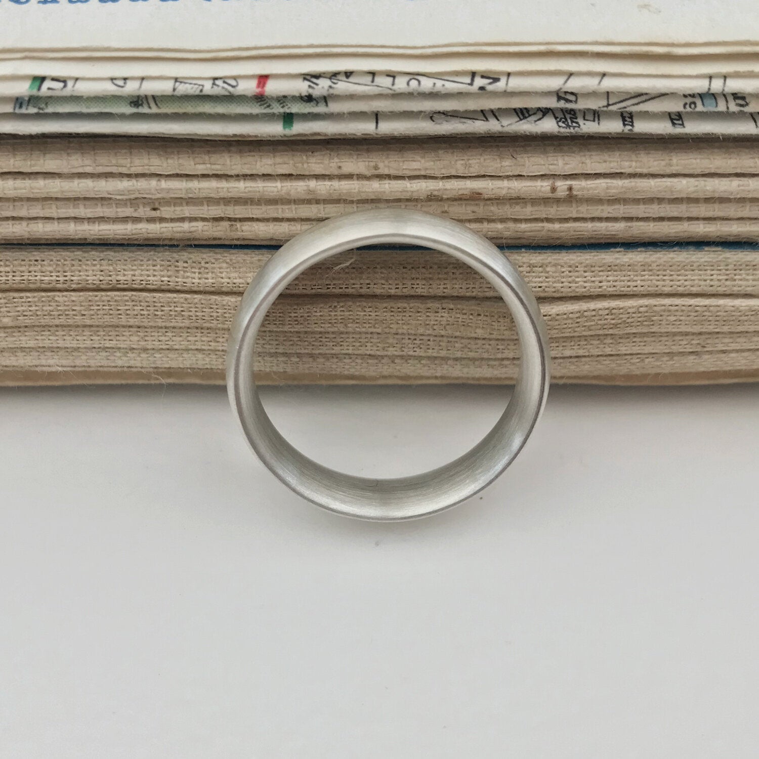 Elements Oval Profile Wedding Ring Sterling Silver
