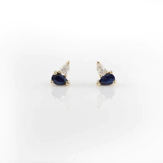 Sapphire and Diamond Earrings - Boutee