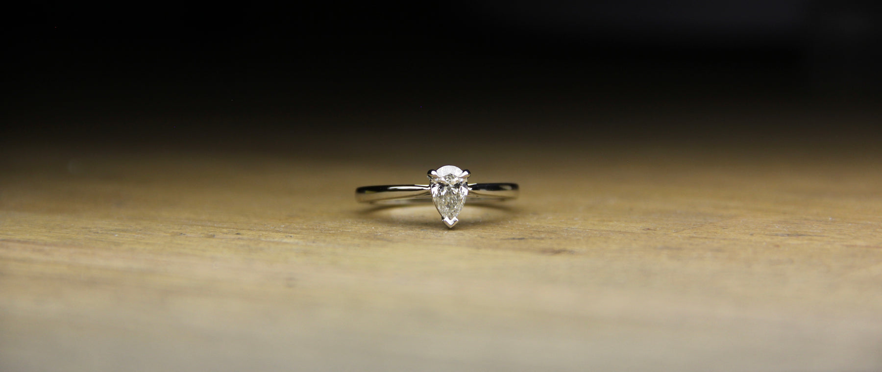 Pear Shaped Diamond Solitaire - Boutee