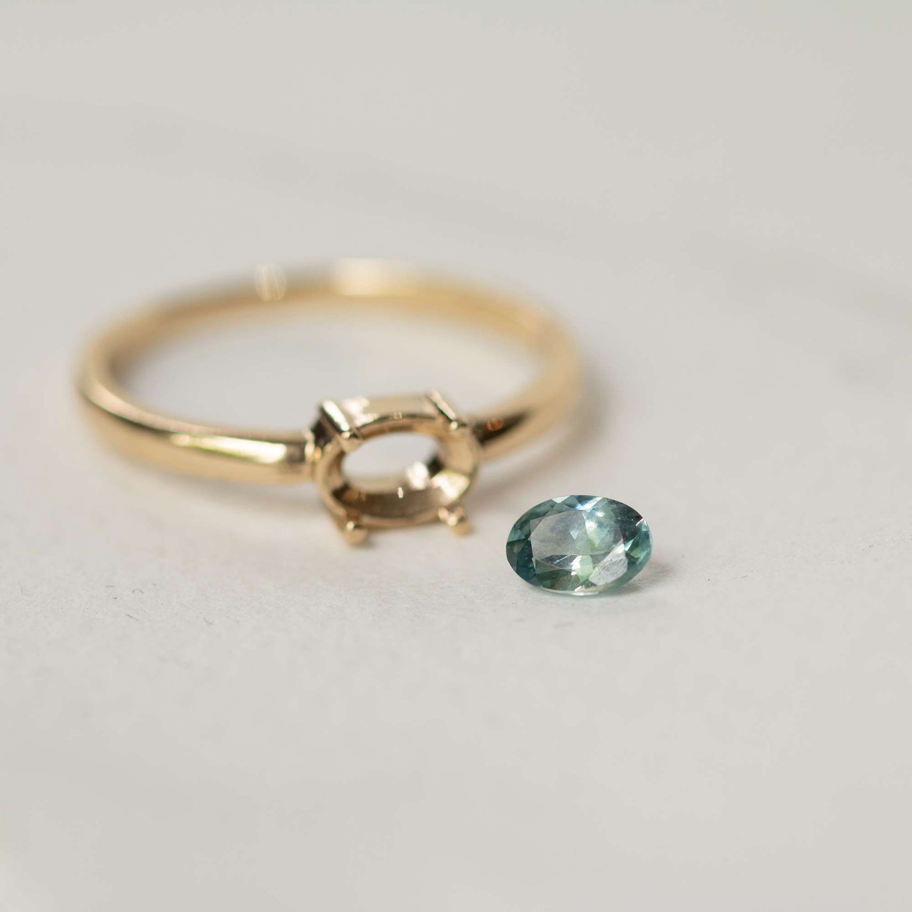 Oval Montana Sapphire Ring - Boutee