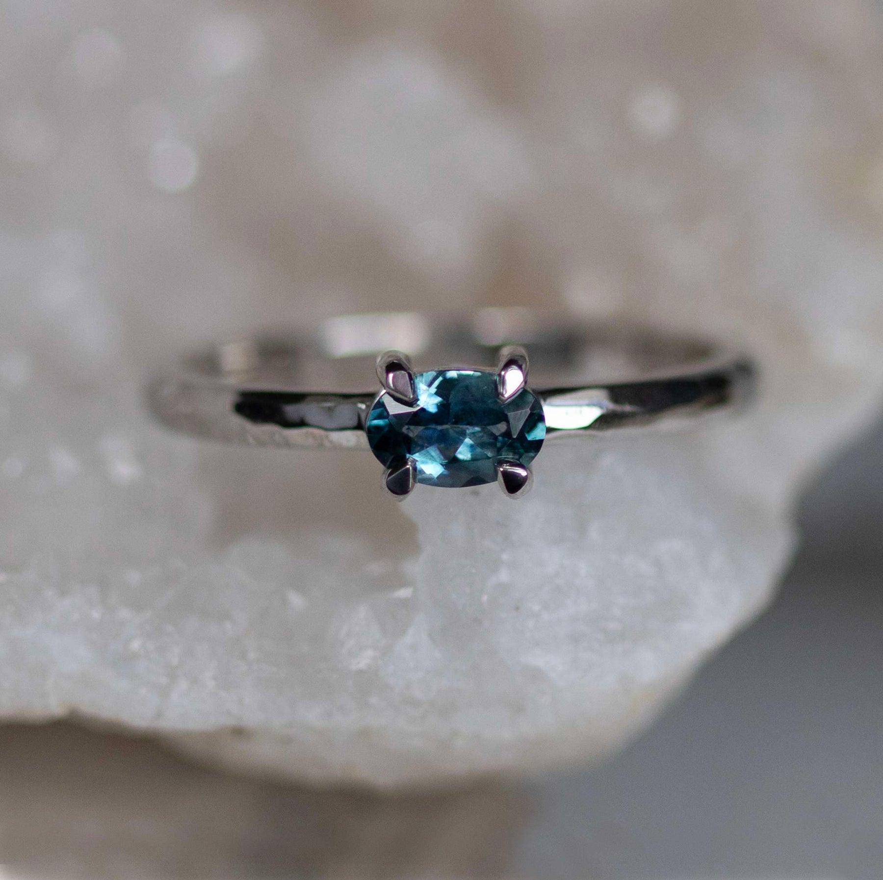 Oval Montana Sapphire Ring - Boutee