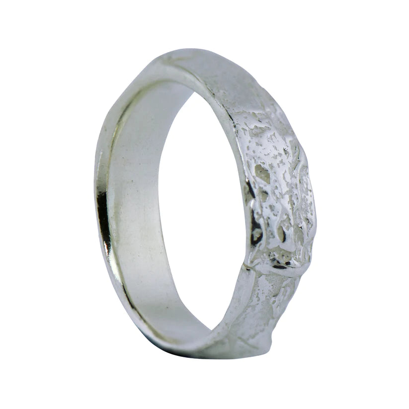 Silver Subtle English Oak Ring - Boutee