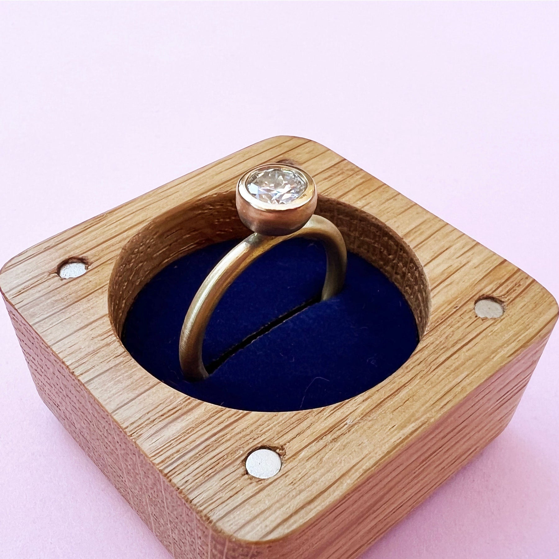 diamond ring, 0.5ct diamond, 22ct gold diamond ring, wooden ring holder box, gold ring, 22ct gold, delicate diamond ring, precious stones