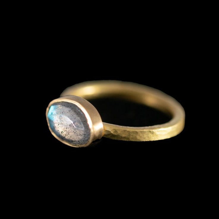 Labradorite & 22ct Gold Ring