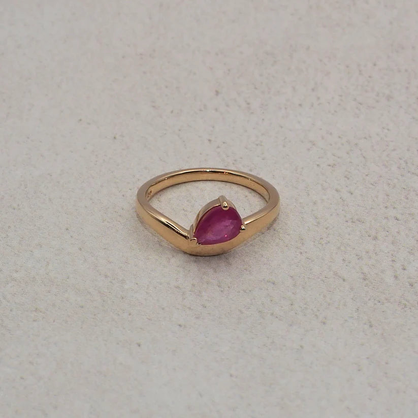 Wave of Love Ruby Ring - Boutee