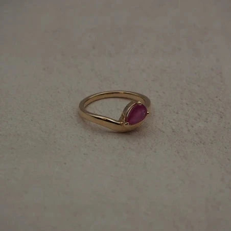 Wave of Love Ruby Ring - Boutee