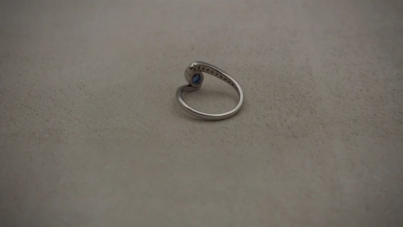 Sapphire White Gold 9ct Ring - Boutee