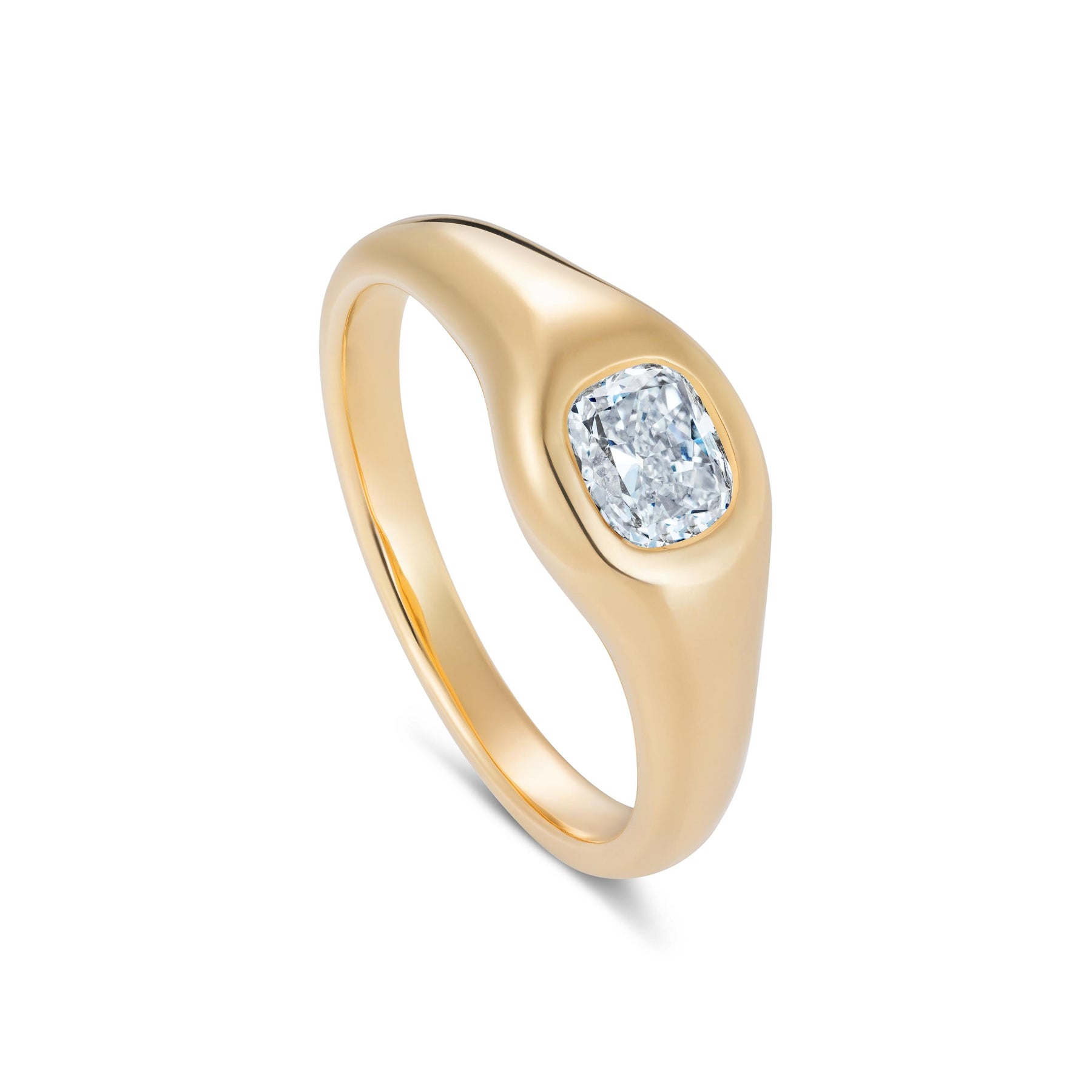 Gispy Diamond Ring in Yellow Gold - Boutee