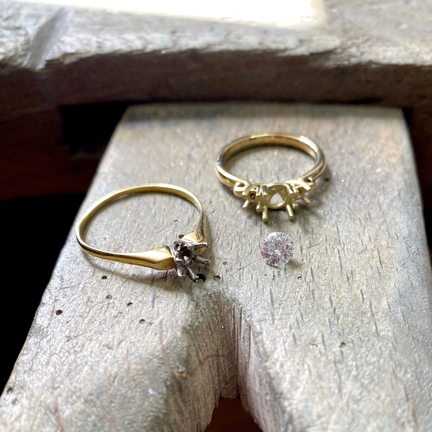 Sea Trilogy Diamond Engagement Ring - Boutee