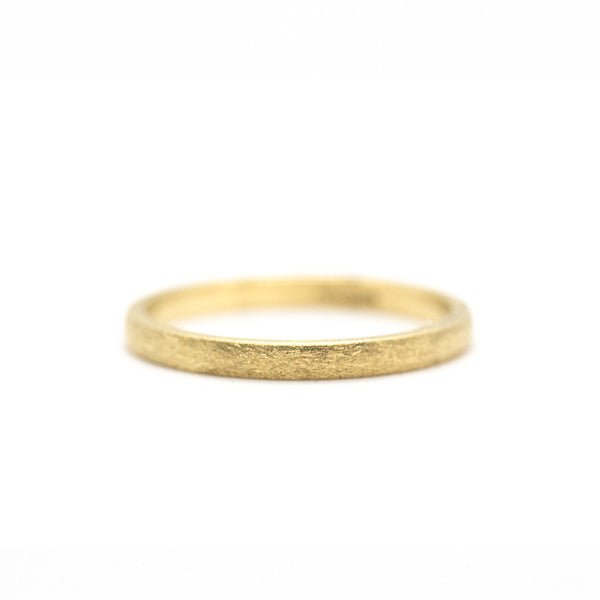 Brushed Wedding Band 2mm - Lelya - bespoke engagement and wedding rings made in Scotland, UK