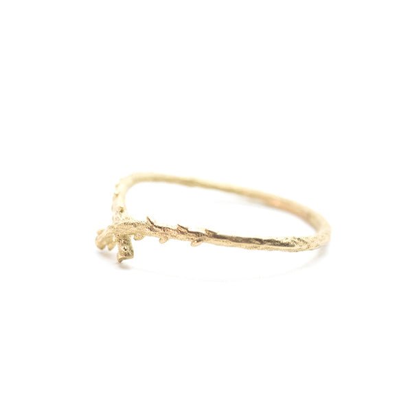 Crossed Willow Band - Lelya - bespoke engagement and wedding rings made in Scotland, UK