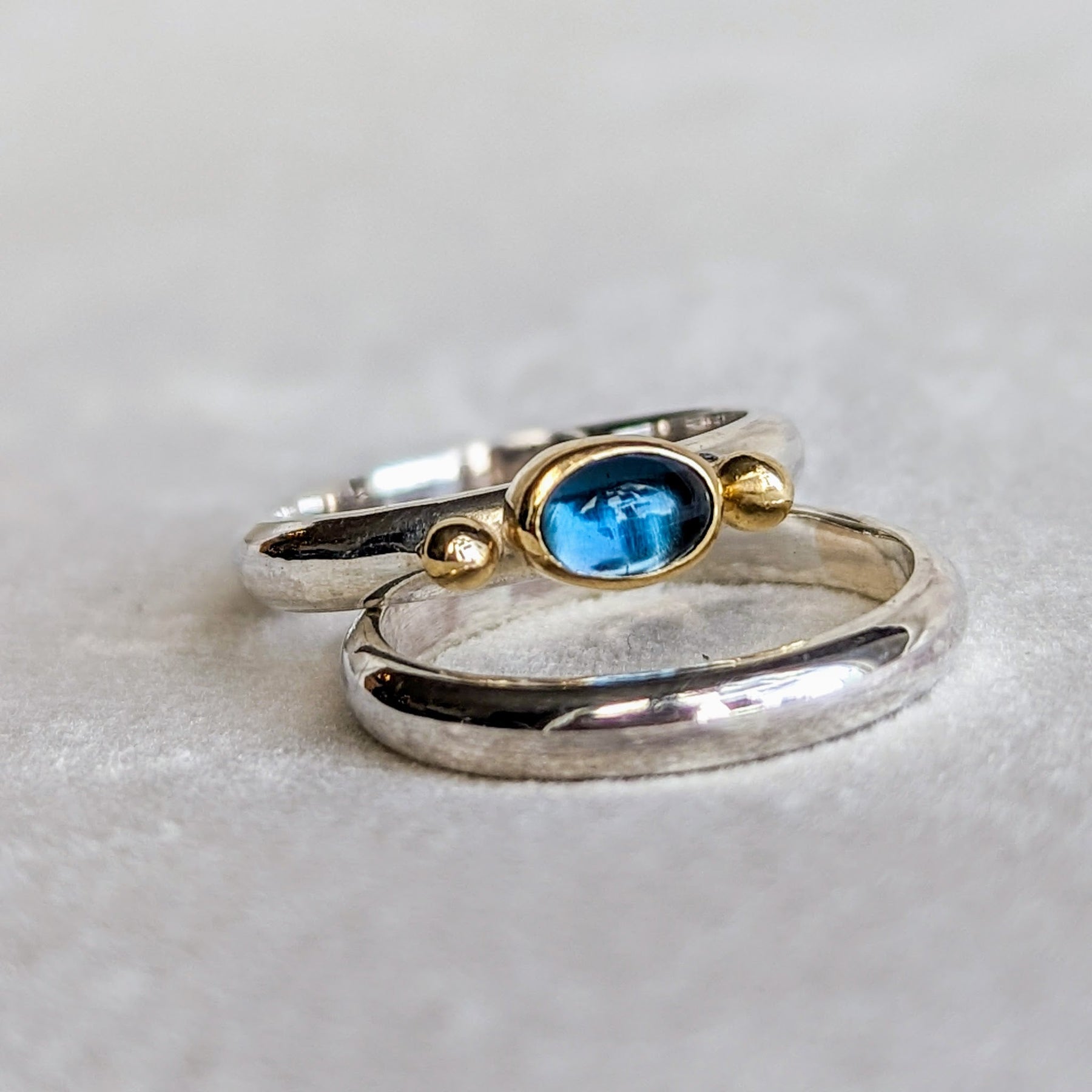 London Blue Topaz Engagement Ring - Ocean CollectionRingsBooblinka Jewellery
