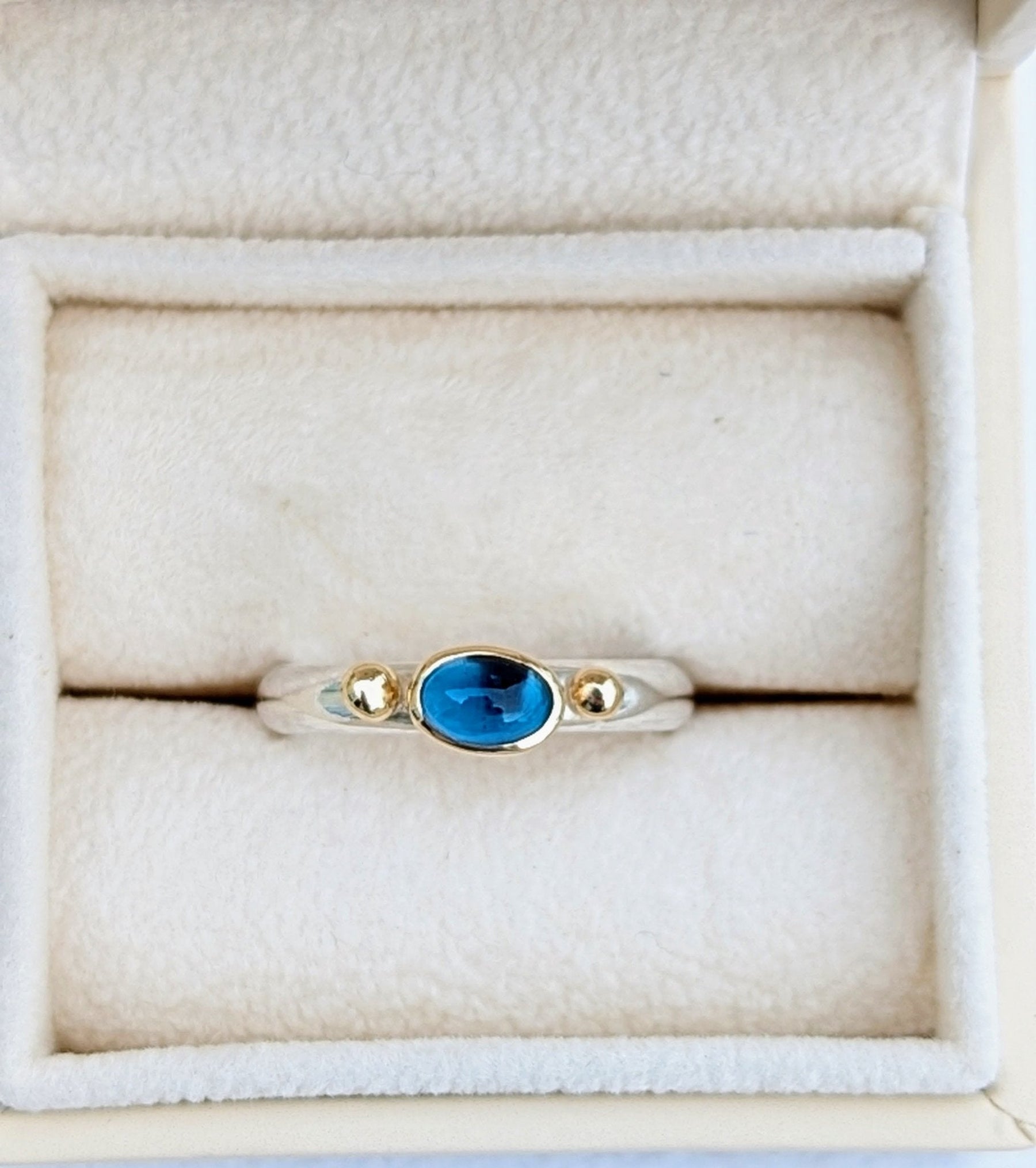 London Blue Topaz Engagement Ring - Ocean CollectionRingsBooblinka Jewellery