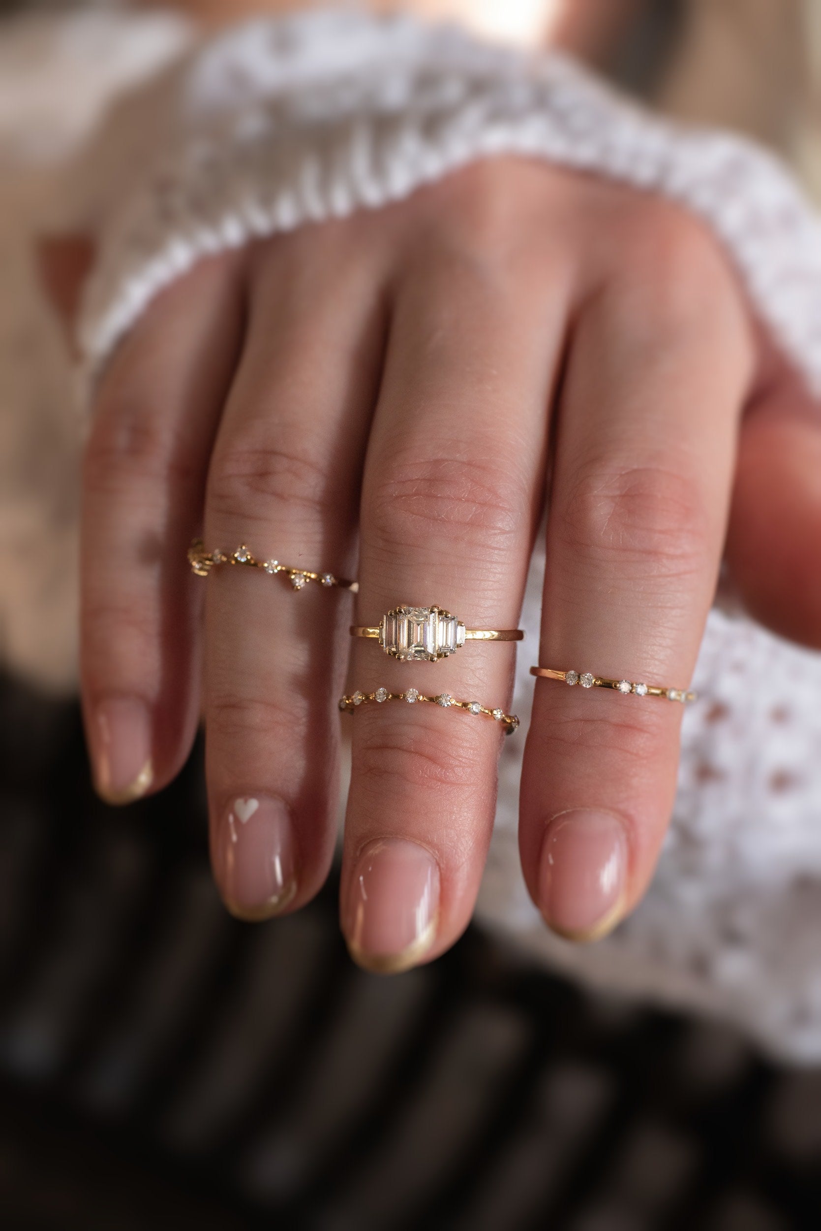 Orion's Lustre Ring - Lelya - bespoke engagement and wedding rings made in Scotland, UK