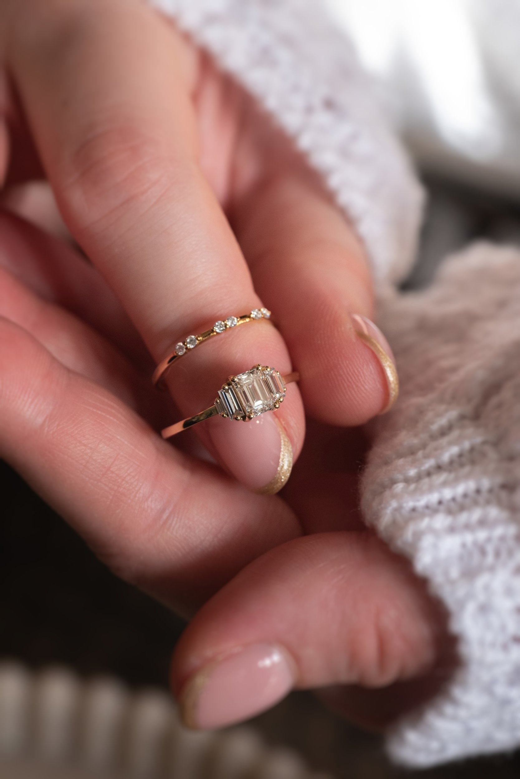 Orion's Lustre Ring - Lelya - bespoke engagement and wedding rings made in Scotland, UK