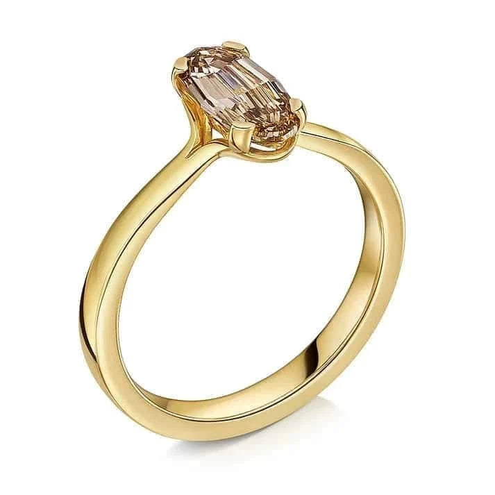 Fancy Brown Diamond Engagement Ring - Boutee