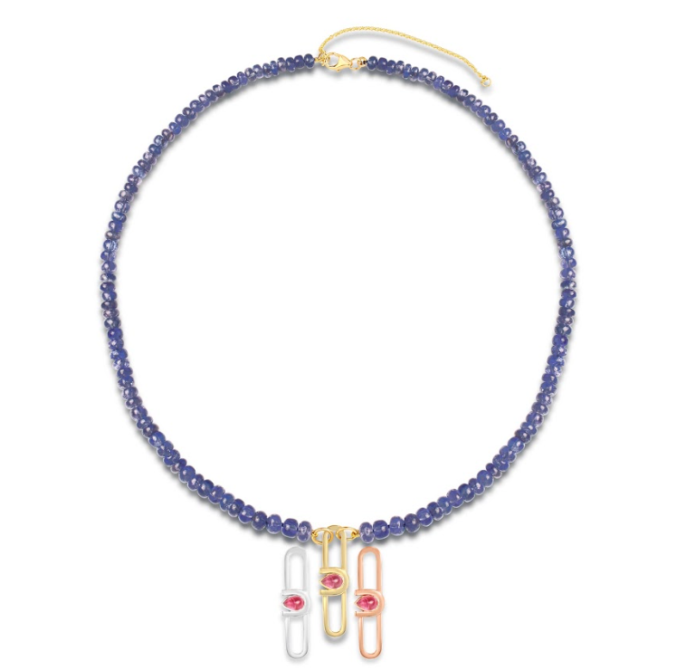 Poize Lock Tanzanite Necklace - Boutee