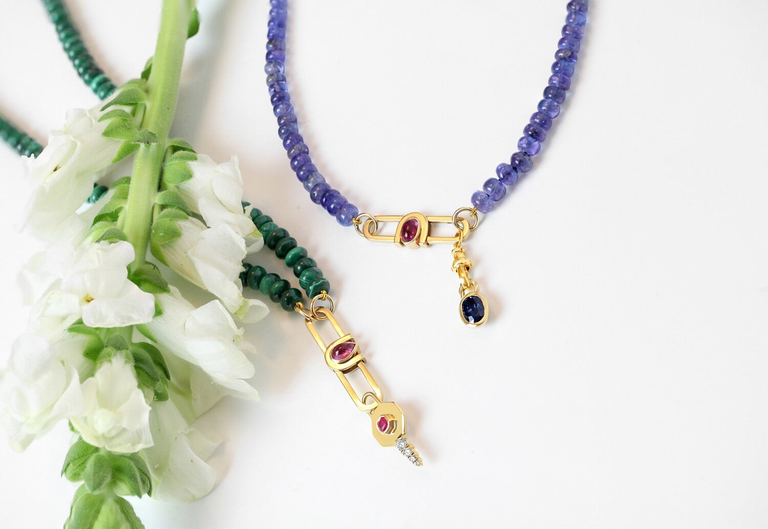Poize Lock Tanzanite Necklace - Boutee