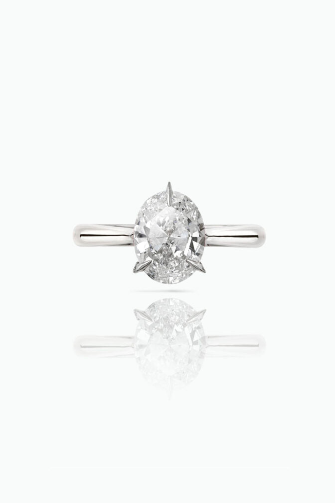Bombette Solitaire Ring & Titanium Salute Ring - Boutee