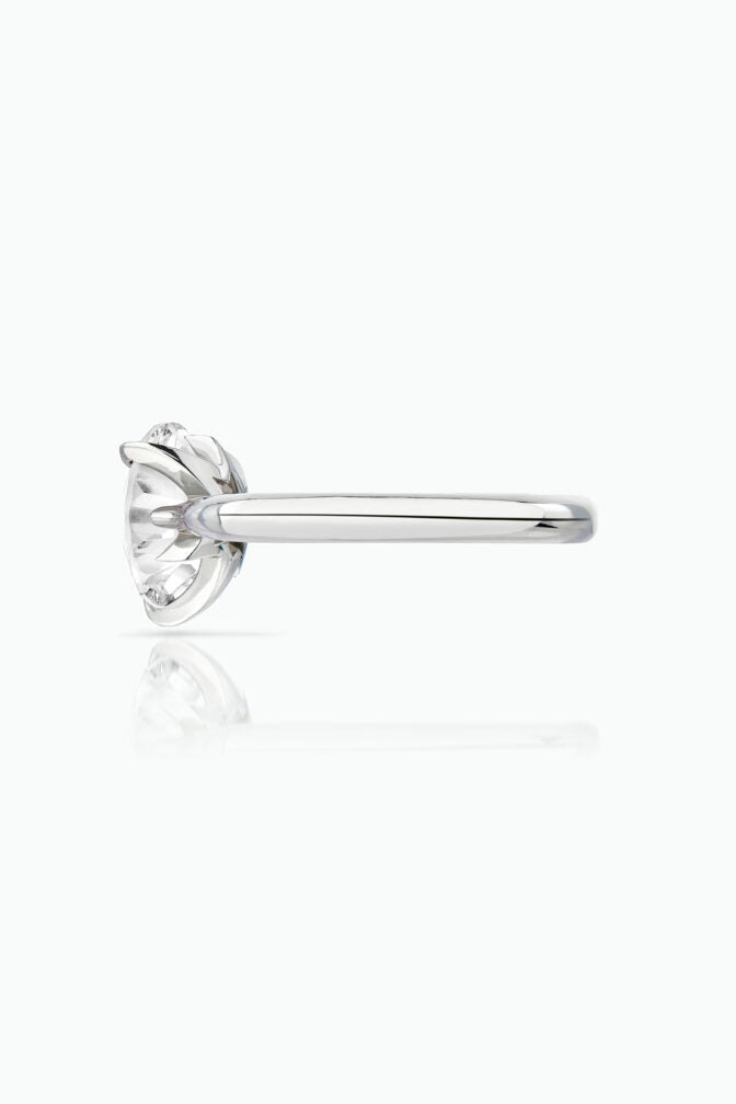 Bombette Solitaire Ring & Titanium Salute Ring - Boutee