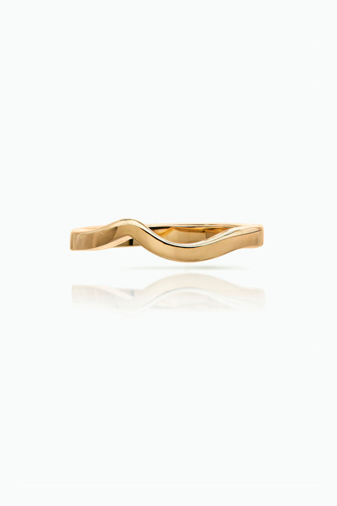 Tula Solitaire Ring & Itasca Wedding Band - Boutee