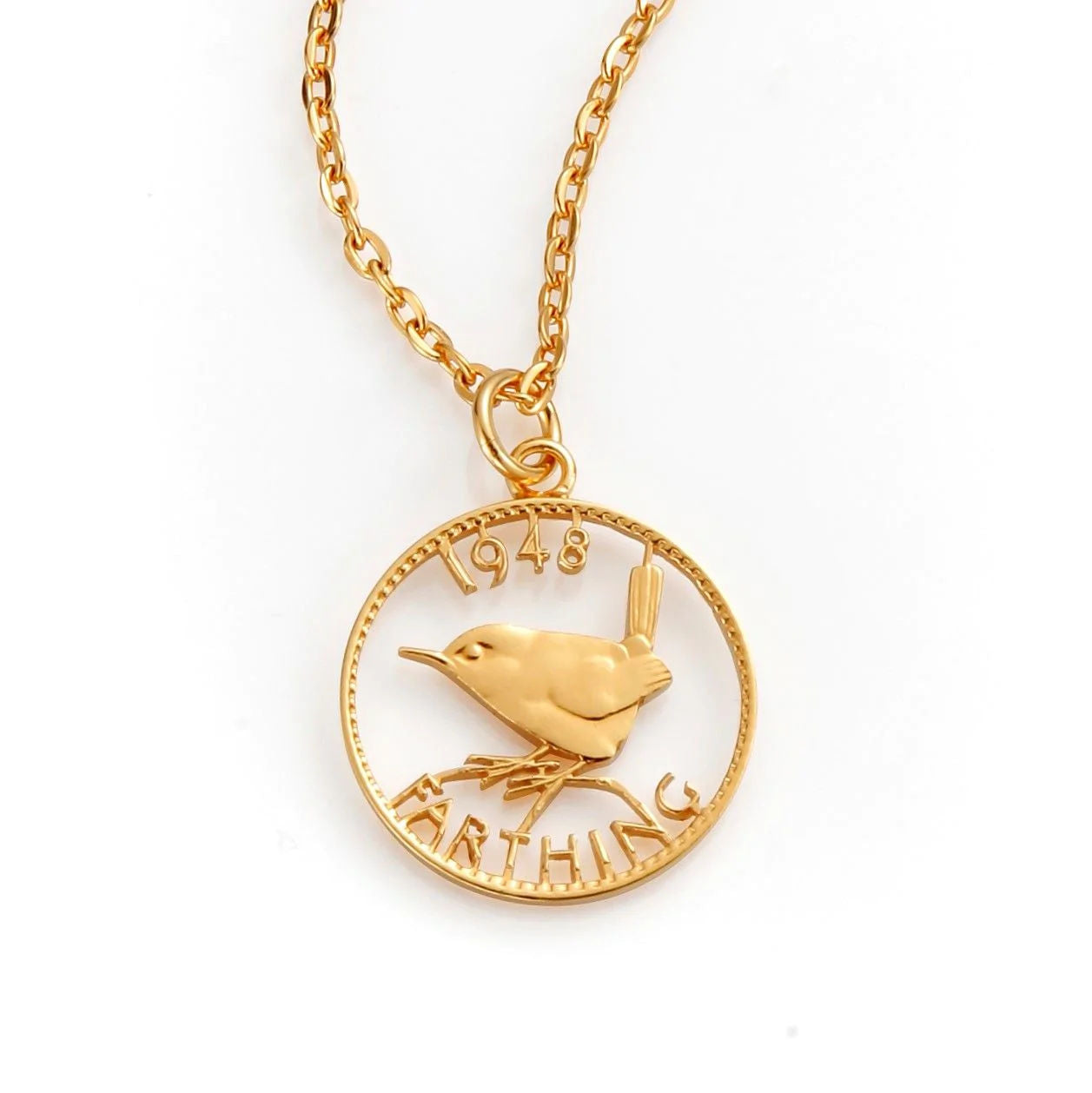 Wren Farthing Cut Out Necklace (1937-1956) - Boutee