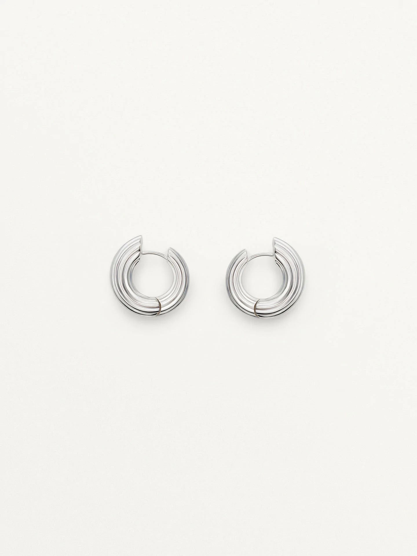 Small Non-Conformist Hoops – Sterling Silver - Boutee