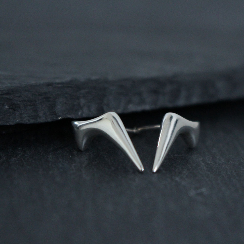 Sterling Silver Comet Stud Earrings - Boutee