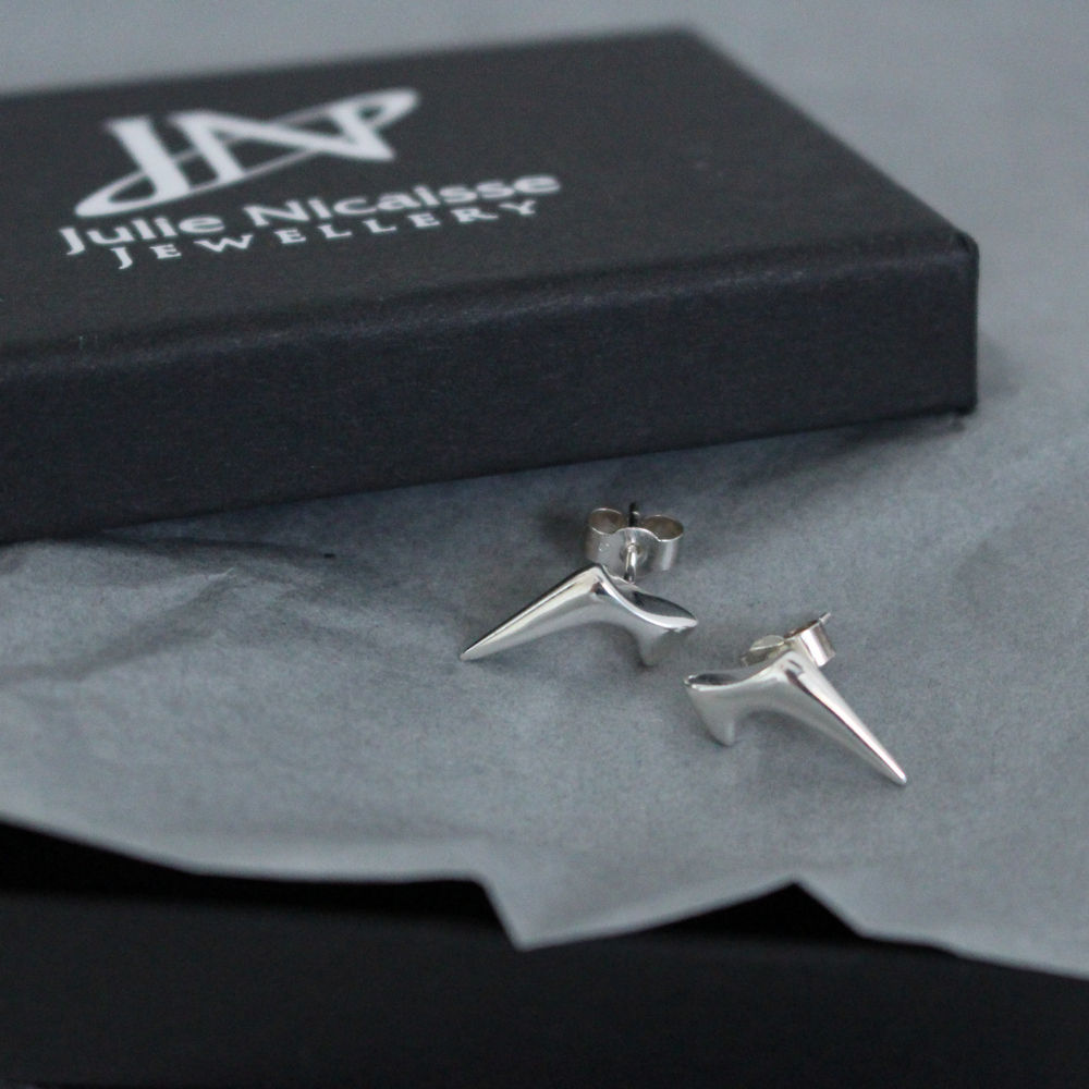 Sterling Silver Comet Stud Earrings - Boutee
