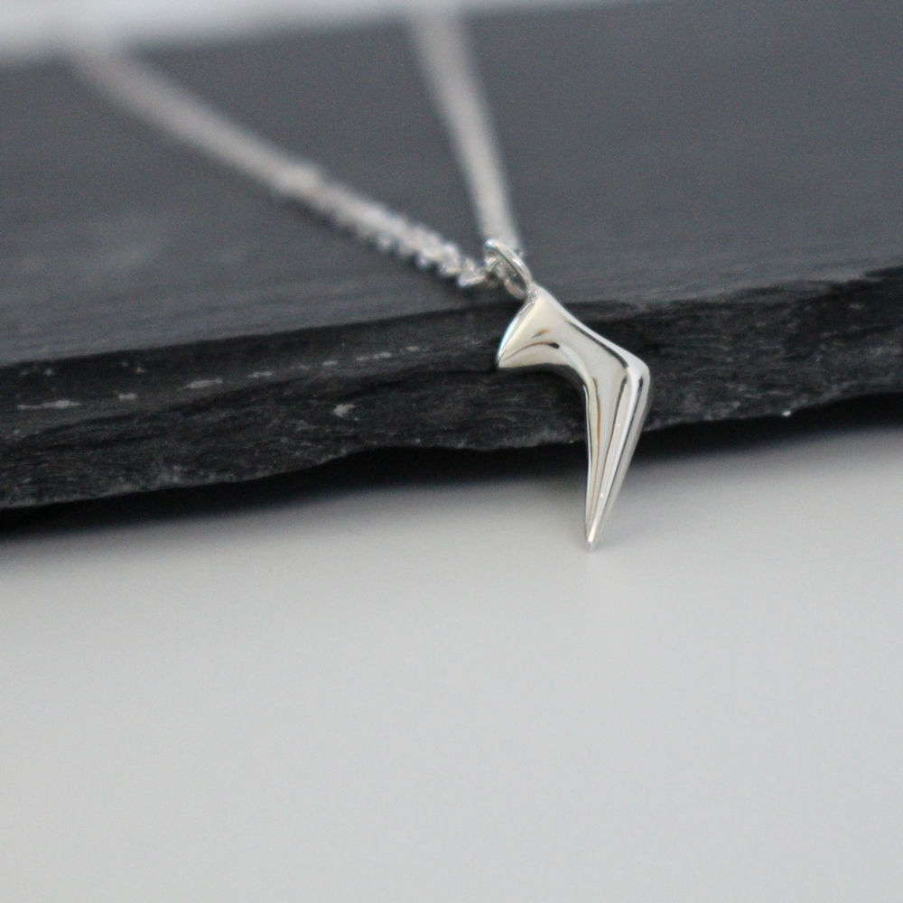 Sterling Silver Comet Pendant On Chain - Boutee