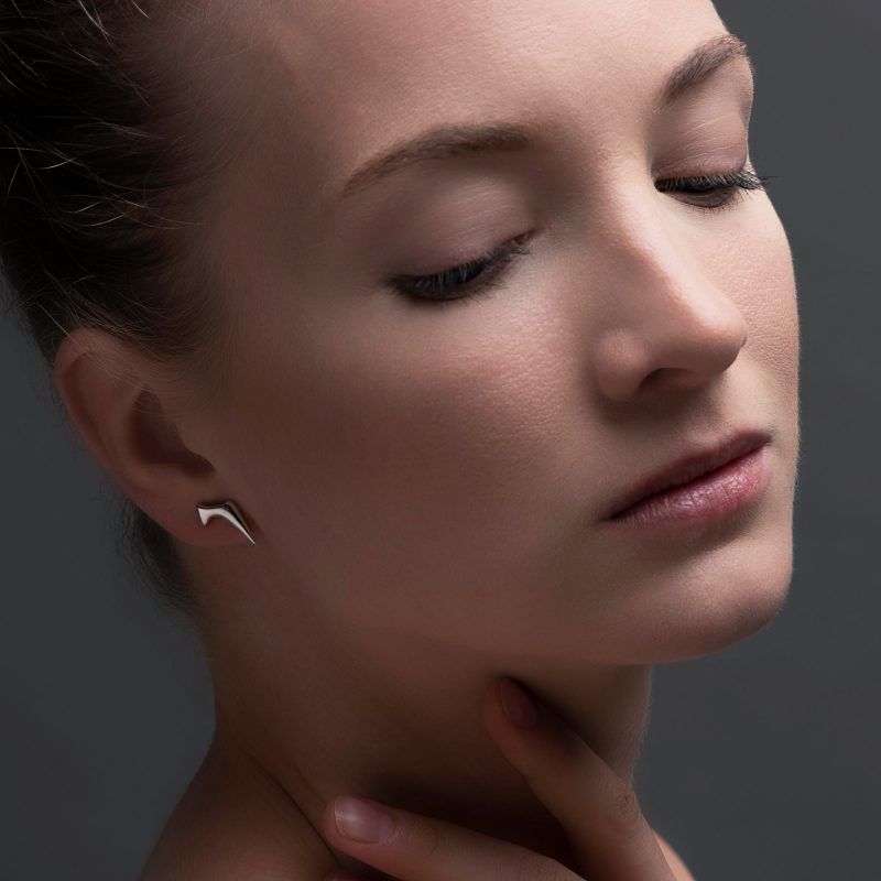 Sterling Silver Comet Stud Earrings - Boutee
