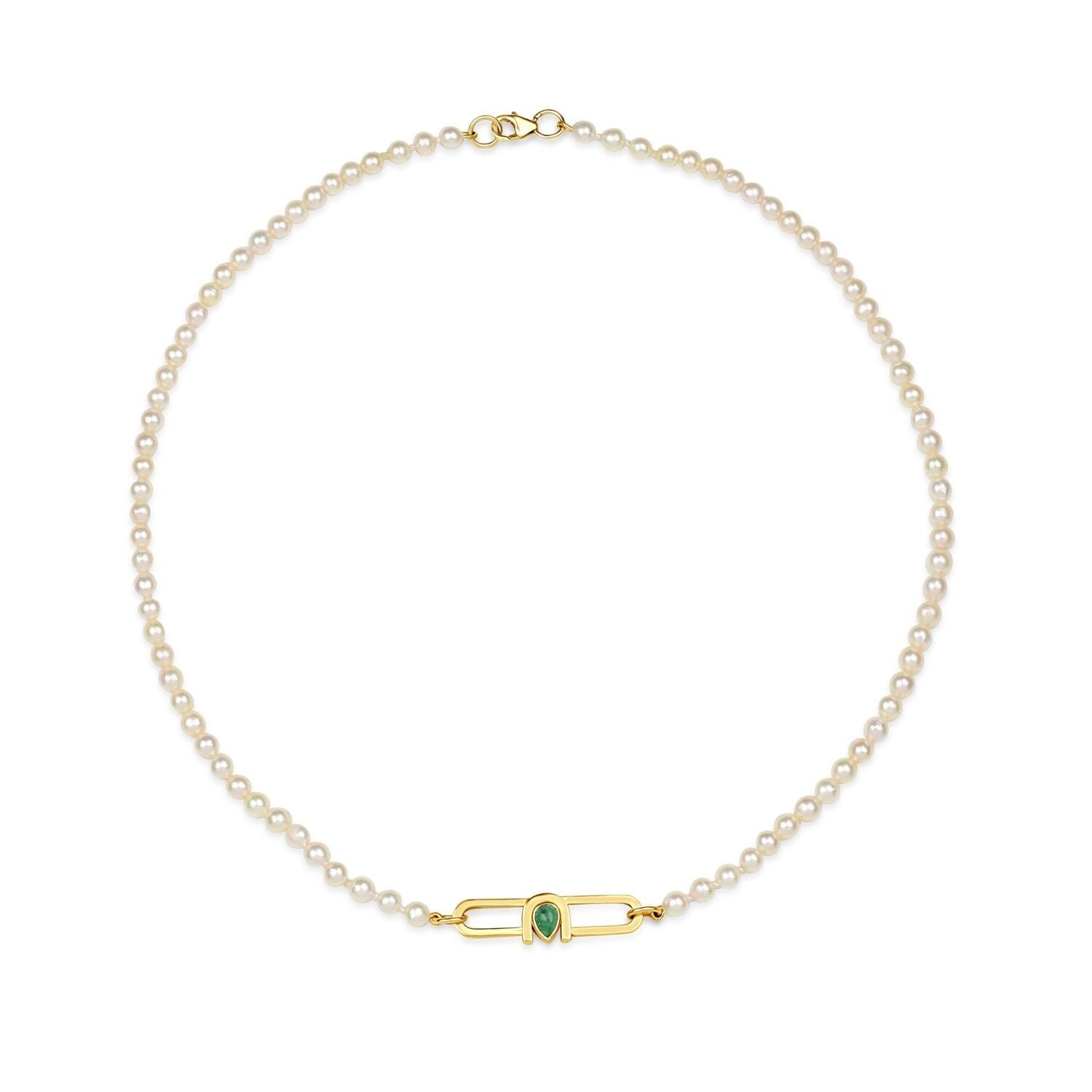 Poize Lock Pearl Necklace - Boutee