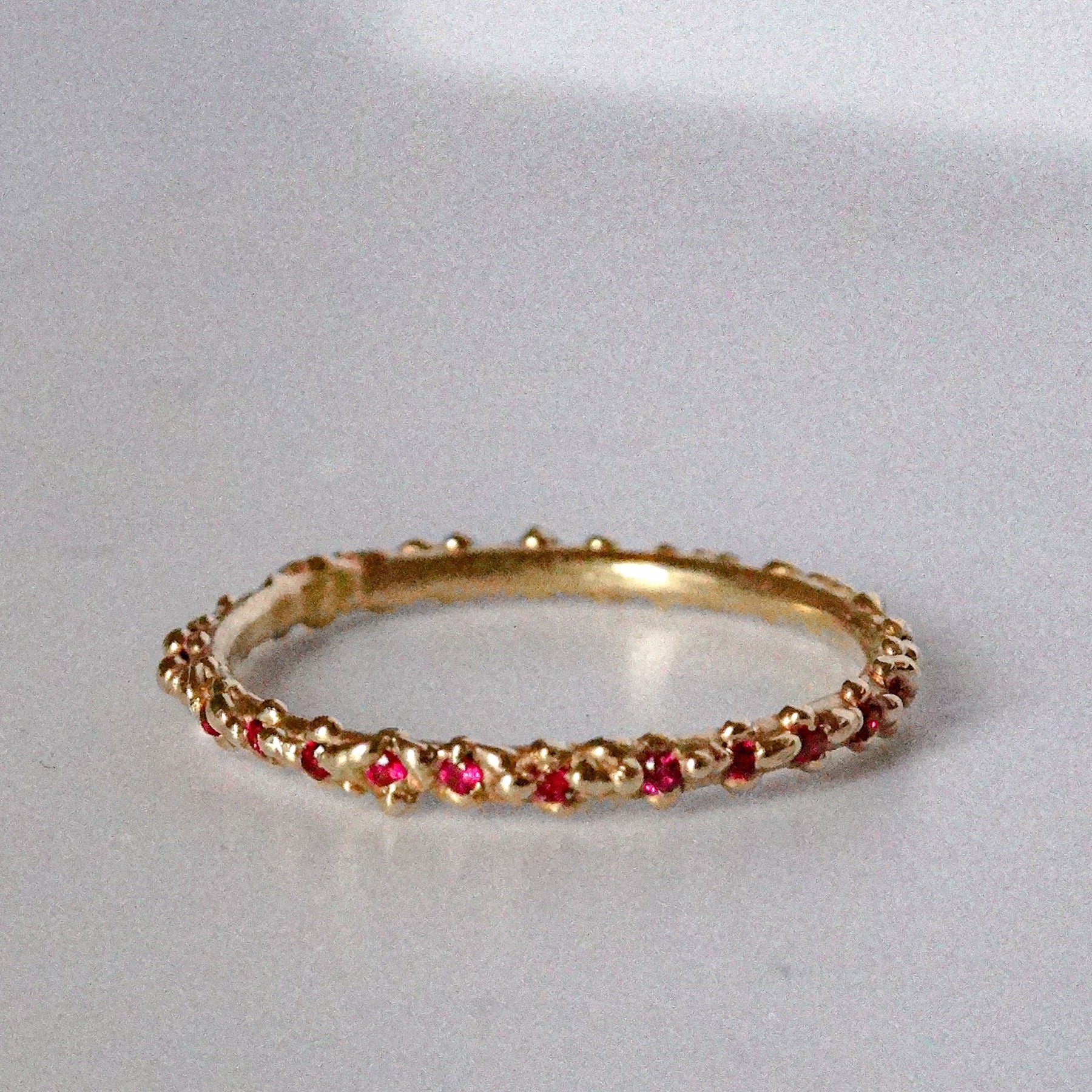 Diamond or Ruby 'Seeded' Eternity Ring - Boutee
