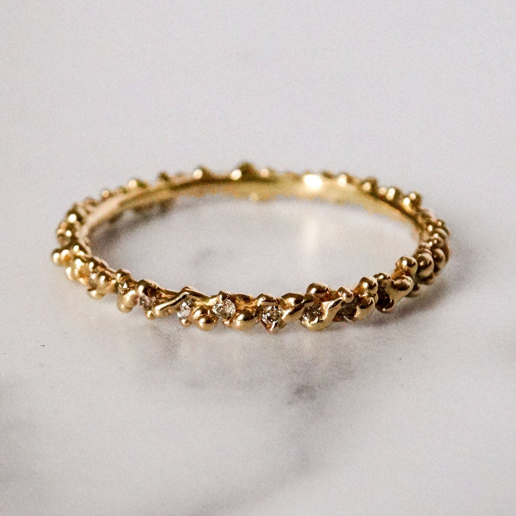 Diamond or Ruby 'Seeded' Eternity Ring - Boutee