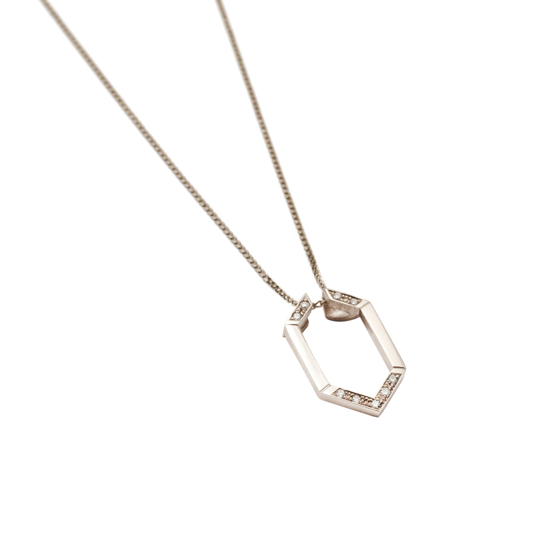HARMONY Hex 9ct Gold & Diamond Pendant Jacket - Boutee