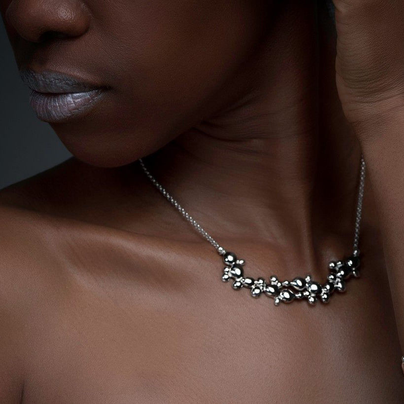 Sterling Silver Magma Necklace - Boutee