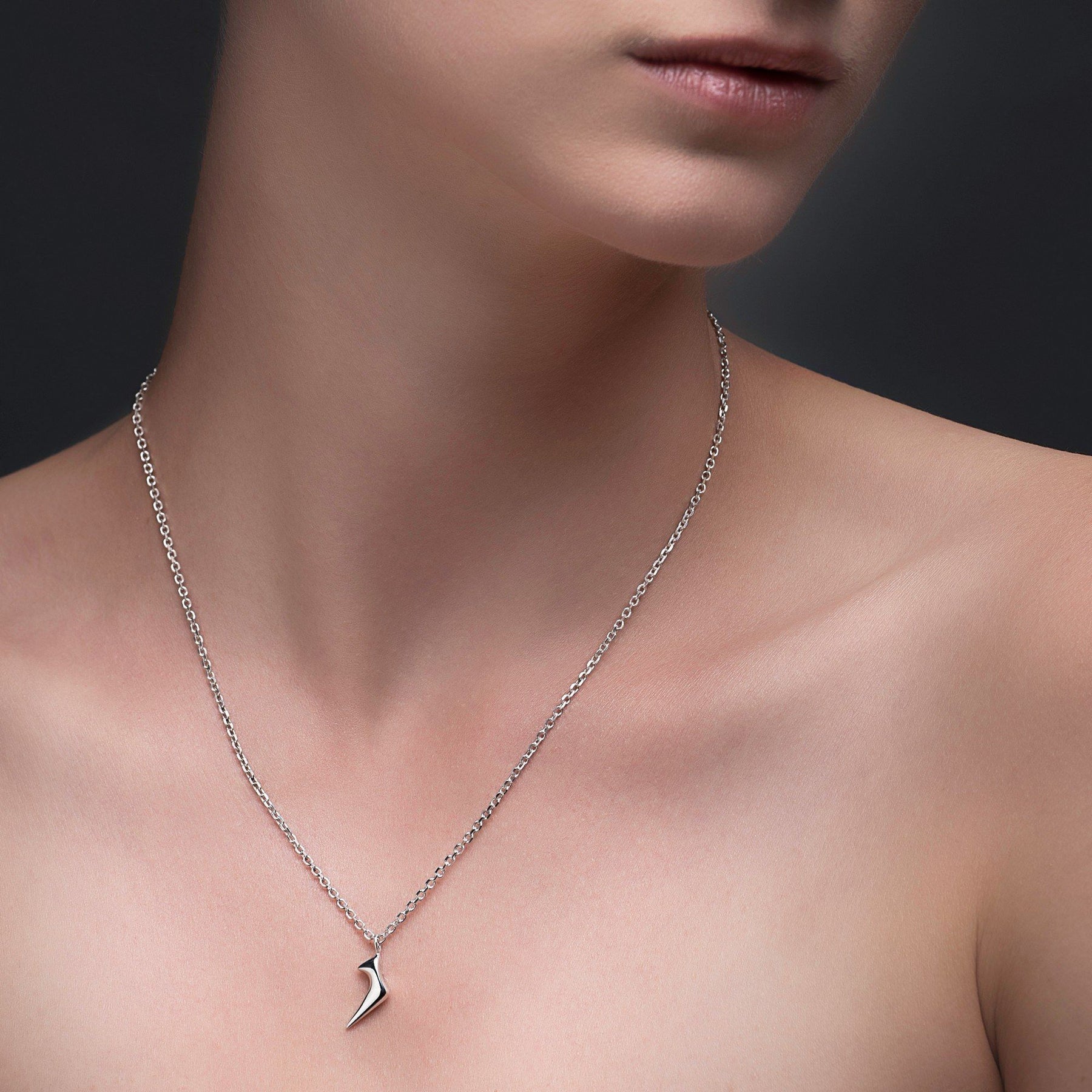 Sterling Silver Comet Pendant On Chain - Boutee